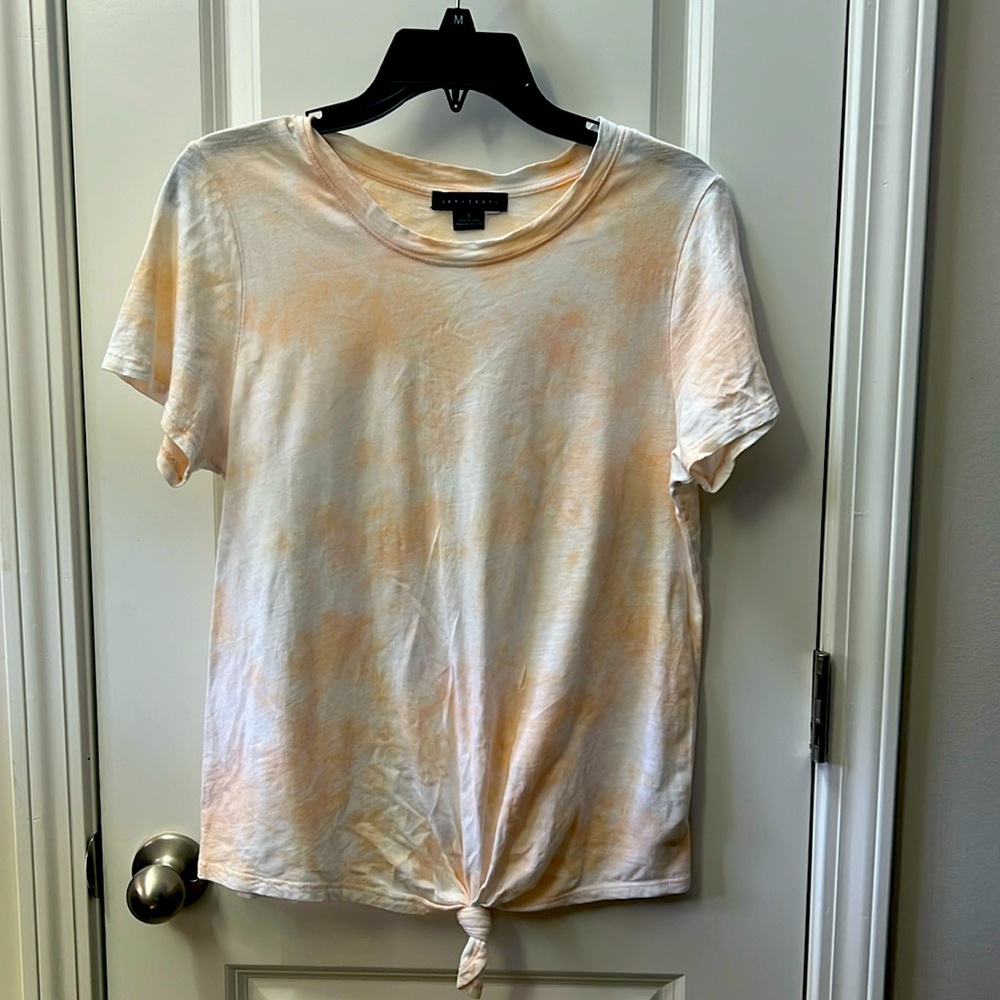Juniors Sanctuary Peach/white size small top